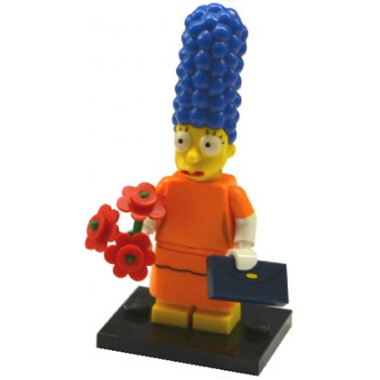 LEGO MINIFIG SIMPSONS 2 MARGE SIMPSON AVEC ROBE ORANGE 2015