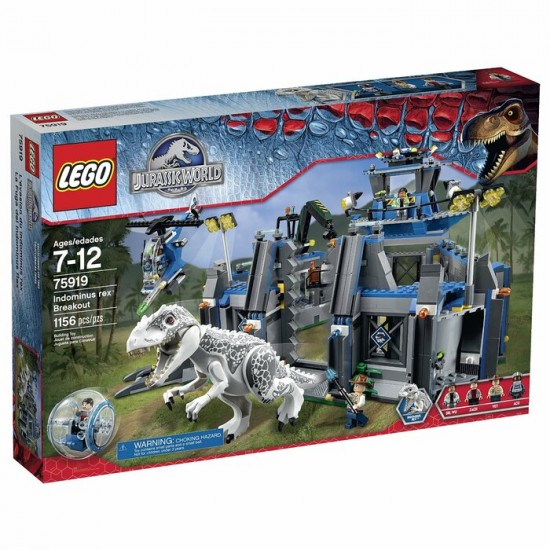 LEGO JURASSIC WORLD L'ÉVASION D'INDOMINUS REX...