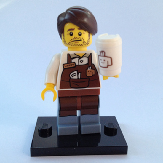 LEGO MINIFIGS LEGO MOVIE LARRY LE BARISTA 2014