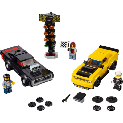 LEGO Speed champions Dodge Challenger SRT Demon 2018 et Dodge Charger R/T 1970  2019