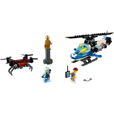 LEGO CITY La police du ciel et la poursuite du drone 2019