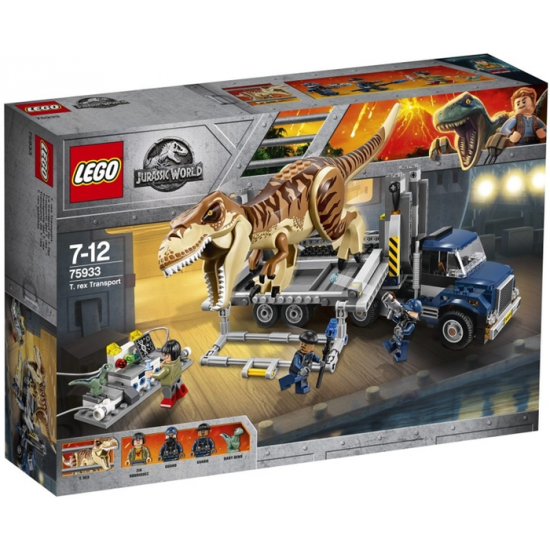 LEGO JURASSIC WORLD Le transport du tyrannosaure...