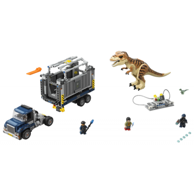 LEGO JURASSIC WORLD Le transport du tyrannosaure 2018
