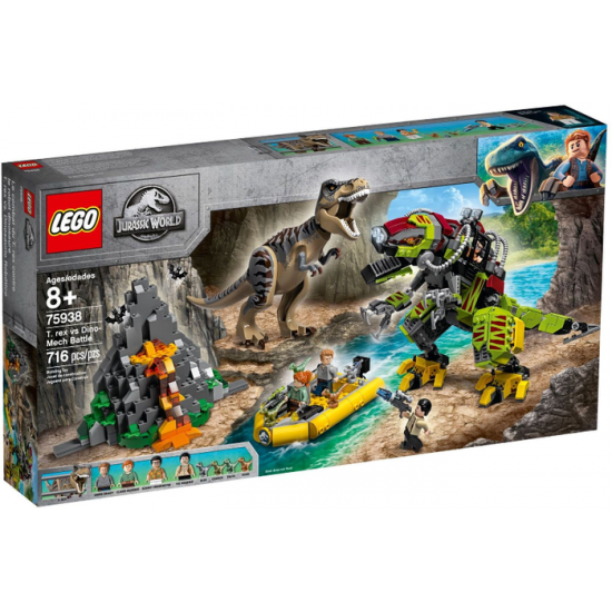 LEGO JURASSIC WORLD Le combat du T. rex contre le...