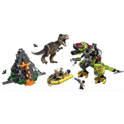 LEGO JURASSIC WORLD Le combat du T. rex contre le robot dinosaure 2019