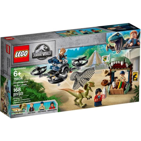 LEGO JURASSIC WORLD Le dilophosaure en liberté...