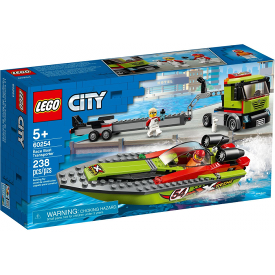 LEGO CITY Le transport du bateau de course 2020