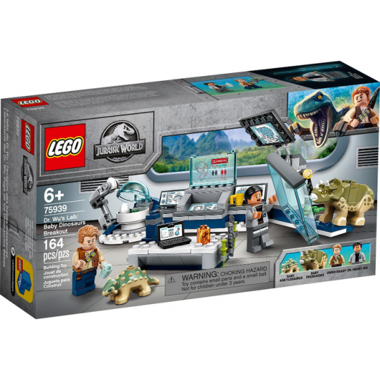 LEGO JURASSIC WORLD Le labo de Dr Wu : l'évasion...