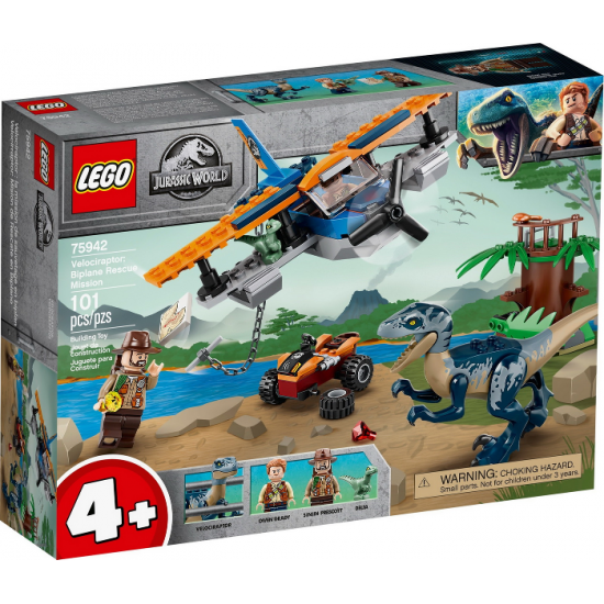 LEGO JURASSIC WORLD Vélociraptor : la mission de sauvetage en avion 2020