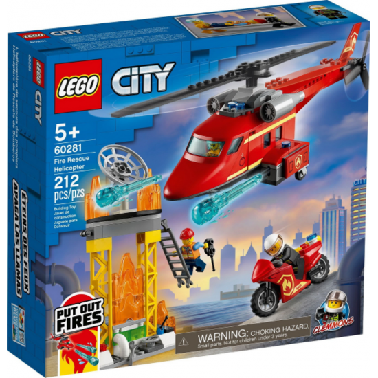 LEGO CITY L'hélicoptère de secours des pompiers...