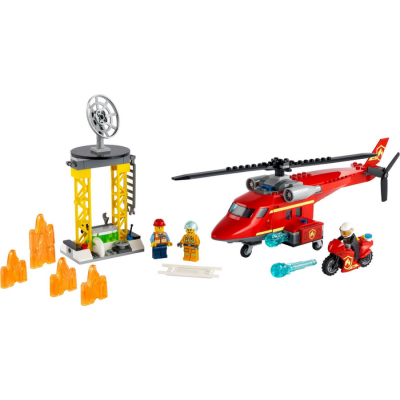 LEGO CITY L'hélicoptère de secours des pompiers 2021