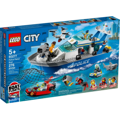 LEGO CITY Le bateau de patrouille de la police...