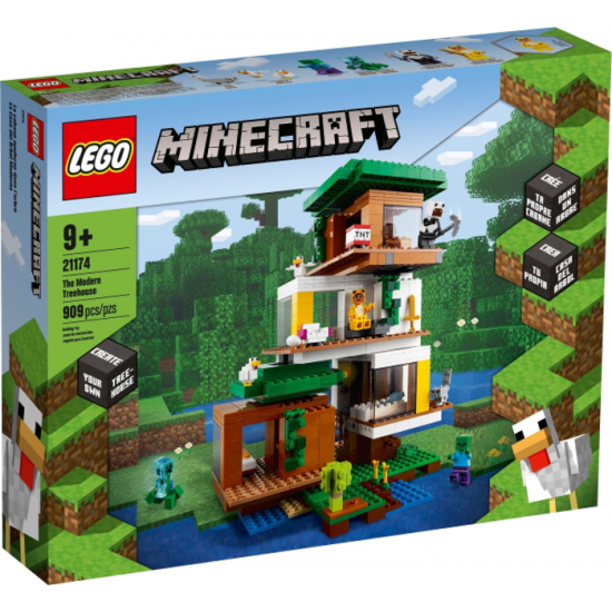 LEGO MINECRAFT  La cabane moderne dans l'arbre...