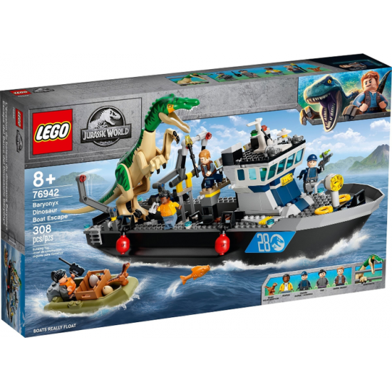 LEGO JURASSIC WORLD L’évasion en bateau du...