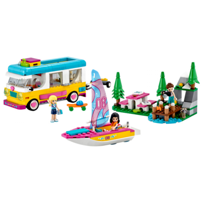 LEGO FRIENDS Le camping-car et le voilier de la forêt 2021