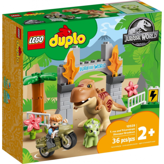 LEGO DUPLO JURASSIC WORLD L'évasion du T. rex et...