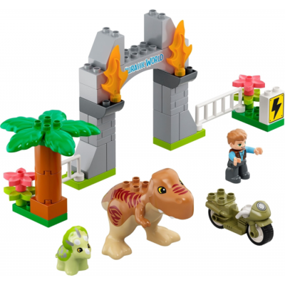 LEGO DUPLO JURASSIC WORLD L'évasion du T. rex et du Triceratops 2021
