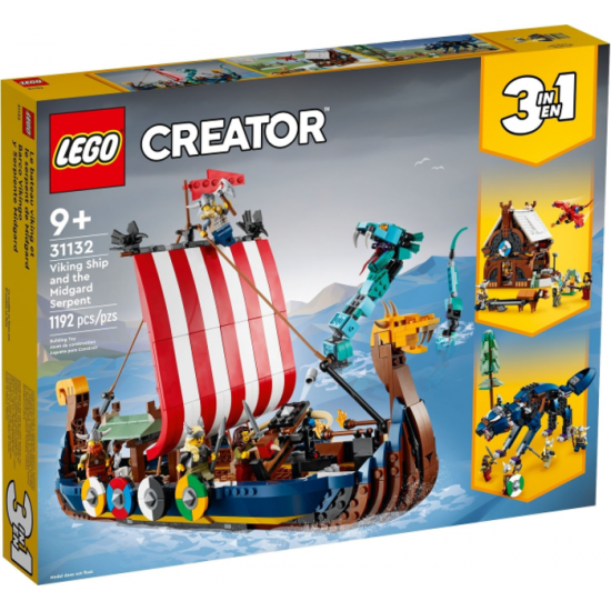 LEGO CREATOR Le bateau viking et le serpent de...