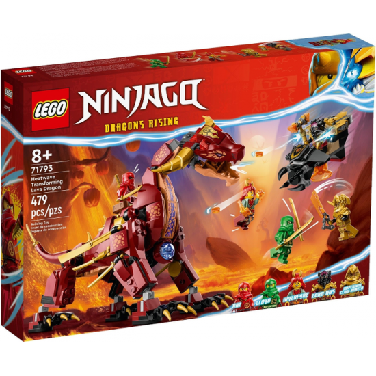 LEGO NINJAGO Le dragon de lave transformable 2023