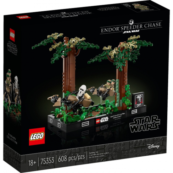 LEGO STAR WARS Diorama de La poursuite en Speeder à Endor™ 2023