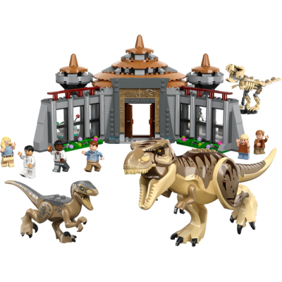 LEGO JURASSIC WORLD Le centre d’accueil des visiteurs : L'attaque du T. rex et du vélociraptor 2023