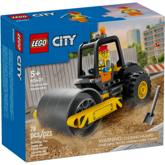 LEGO CITY Le rouleau compresseur de construction...