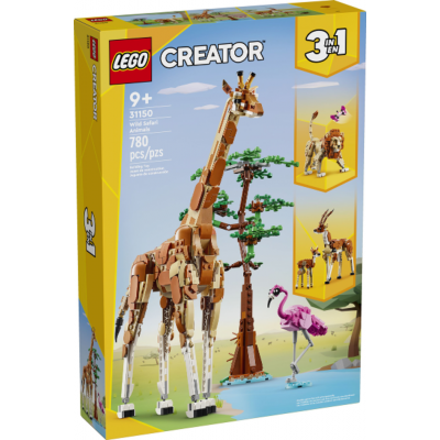 LEGO CREATOR Les animaux sauvages du safari 2024