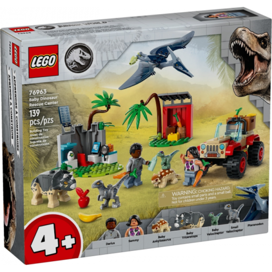 LEGO JURASSIC WORLD Le centre de sauvetage des bébés dinosaures 2024