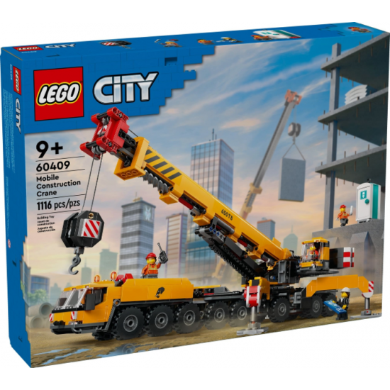 LEGO CITY La grue de construction mobile jaune...