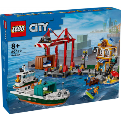 LEGO CITY Le port maritime et le navire de...