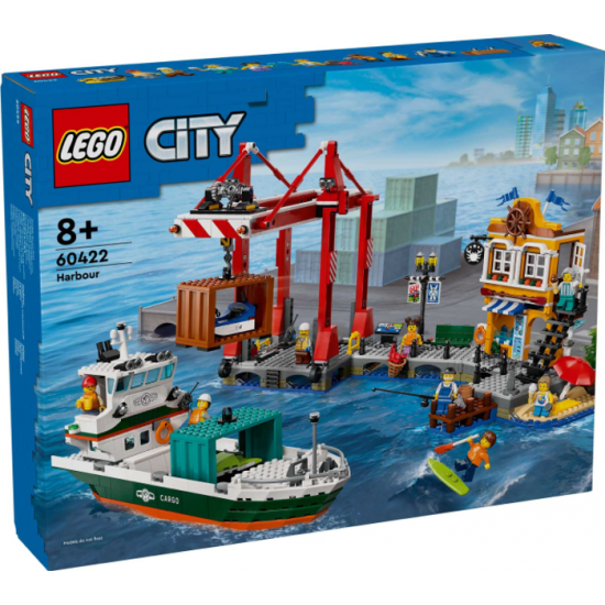 LEGO CITY Le port maritime et le navire de...