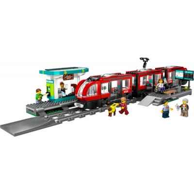 LEGO CITY Le tramway et la gare du centre-ville 2024