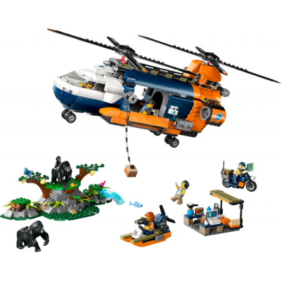 LEGO CITY L’hélicoptère au camp de base d’exploration de la jungle 2024