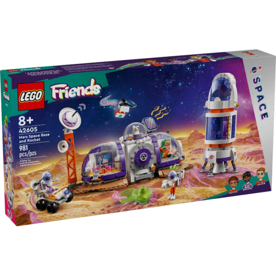 LEGO FRIENDS La base spatiale et la fusée pour...