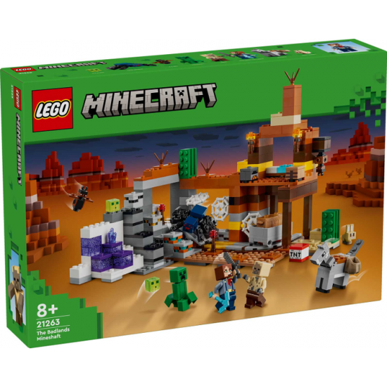 LEGO MINECRAFT Le puits de mine des Badlands 2024