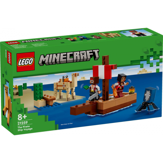 LEGO MINECRAFT Le voyage du bateau de pirates 2024