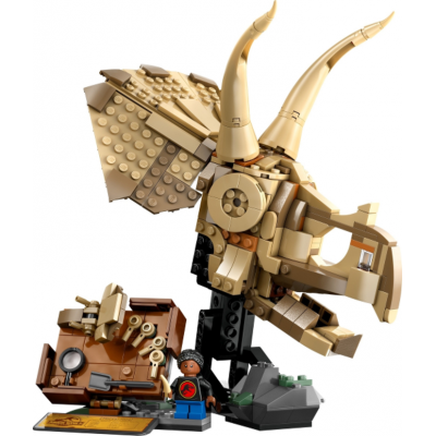 LEGO JURASSIC WORLD Les fossiles de dinosaures : le crâne de tricératops 2025