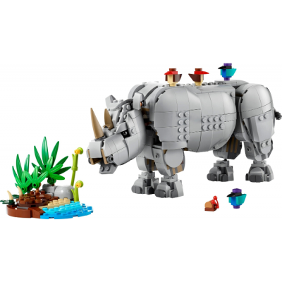 LEGO CREATOR Les animaux sauvages : le rhinocéros majestueux avec des oiseaux 2026