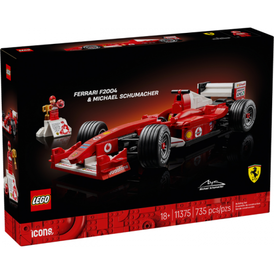 LEGO Icons La Ferrari F2004 et Michael Schumacher...