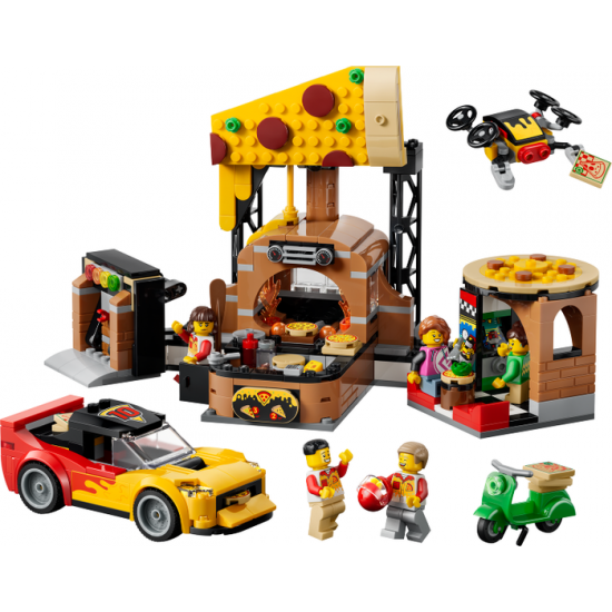 LEGO CITY La pizzeria et ses véhicules de...