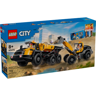 LEGO CITY Le camion-benne et la chargeuse frontale...