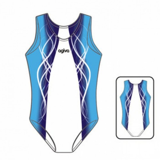 Singlet bleu et blanc Agiva  8040