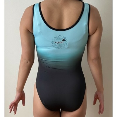 maillot de gymnastique 1090-02 éclosion aqua abstraite