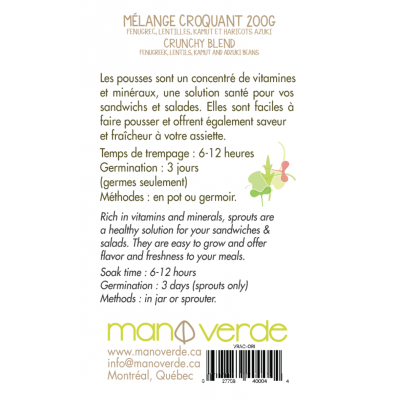 Mélange croquant en vrac 200g