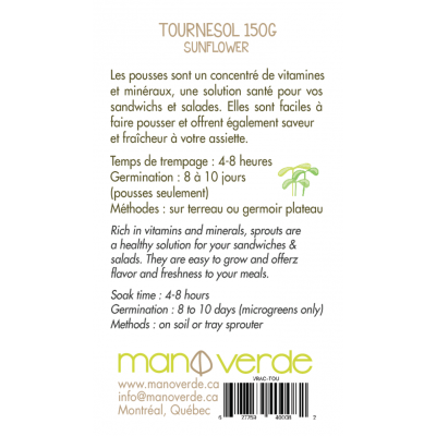 Tournesol en vrac 150g