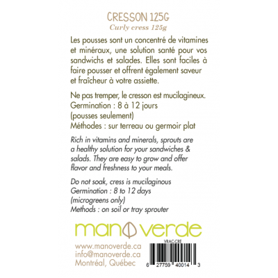 Cresson en vrac 125g