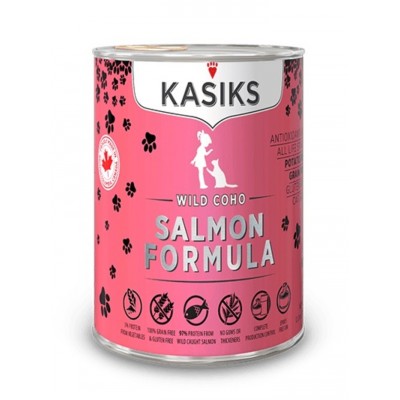 Conserve KASIKS chat Larves / Saumon 12 oz       