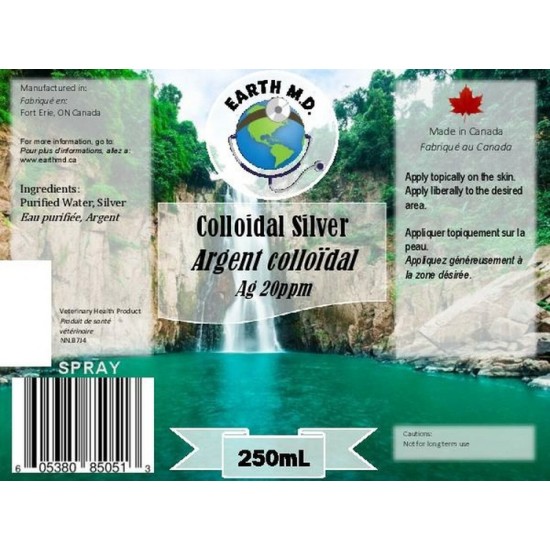 Earth M.D. Argent Colloidal 20 ppm 250 ml