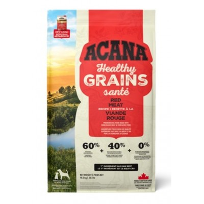 ACANA Grains Santé Chien Viande Rouge 10.2 kg