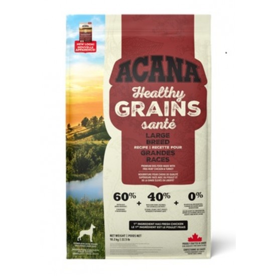 ACANA Grains Santé Chien Grande Race 10.2 kg